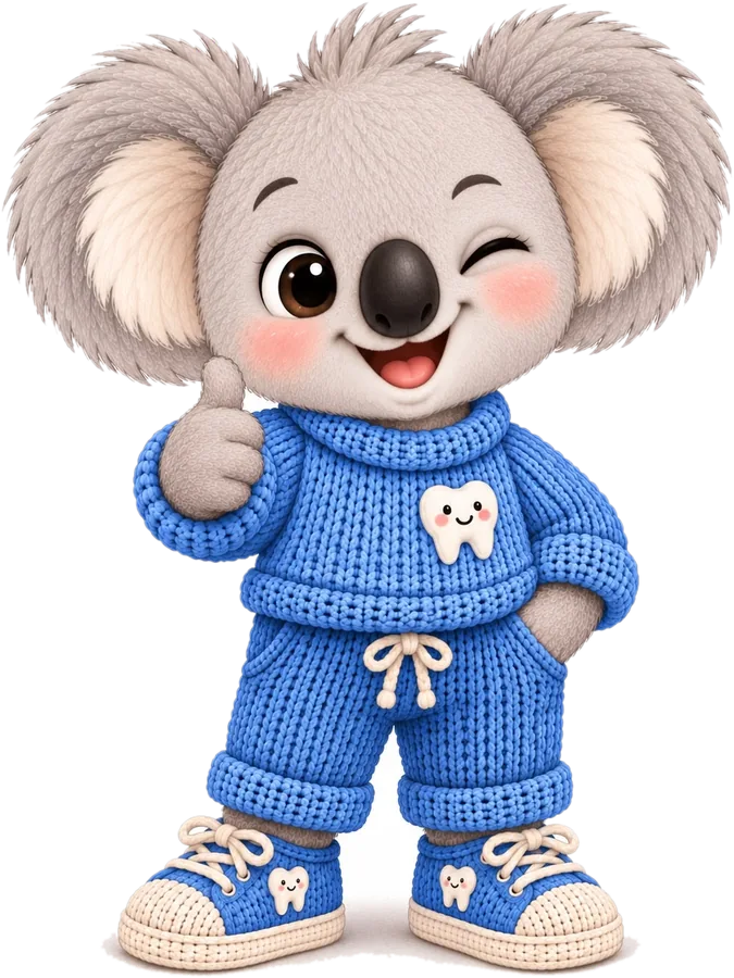Pandi winking with a thumbs up